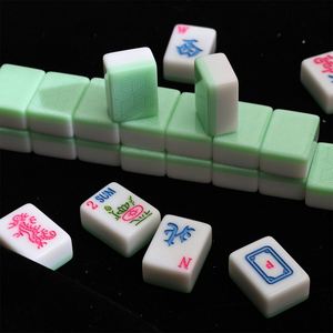 Everyday Use Western <b>Mahjong</b> <b>Set</b>, High Hardness Drop Resistant Tiles, Long Service Life, Household Entertainment Game <b>Set</b> - Product Image 1