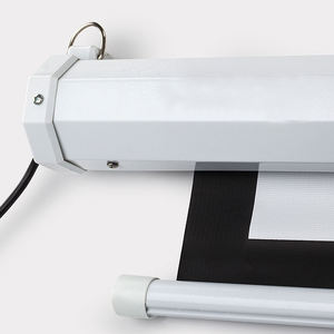 <span class=keywords><strong>Écran</strong></span> de projection <span class=keywords><strong>motorisé</strong></span> électrique en fibre de verre gris de 60 pouces 16:9 à montage mural pour home cinéma - Product Image 2