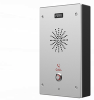 Interphone SIP Fanvil I16S IP65 IK10 anti-vandalisme, station d'appel d'urgence, haut-parleur AEC 3W, 2 entrées/sorties, carte TF, anti-effraction, PoE