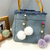 Porte-clés en peluche douce de luxe léger avec perles, design bonbon Journée de la Terre, pendentif de sac, décoration pour voiture et étui d'écouteurs