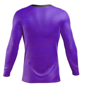 Camiseta Deportiva de Manga Larga para Hombre, Color Morado, Sublimada, de Secado Rápido, para Adultos - Product Image 2