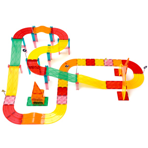 Offres Spéciales OEM ODM Couleurs personnalisées CPC Plastique ABS Beaux Enfants Jeu de construction éducatif Voiture de <span class=keywords><strong>course</strong></span> magnétique Jouets pour enfants - Product Image 2