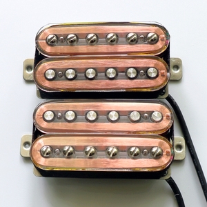 Pickup per Chitarra Humbucker LP Personalizzato Donlis, Colore Trasparente, Alnico 5, Bobina Avvolta Trasparente con Base in Nichel Argentato - Product Image 2