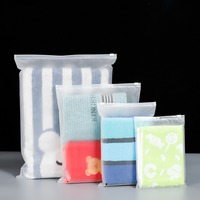 Sac à fermeture à glissière recyclable avec logo personnalisé emballage de vêtement compostable étanche transparent biologique en plastique PP pour la farine
