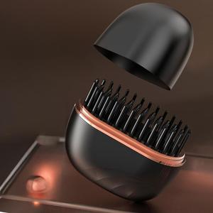 0728 Portable Mini Hair Straightener Compact <b>Comb</b> Fast Heating Brush for Travel - Product Image 2