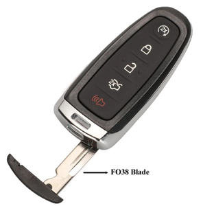 5-nút Keyless nhập gấp lật xe vỏ từ xa cho Ford Explorer cạnh thoát Flex Taurus 2011 2015 mô hình F038/hu101 lưỡi - Product Image 4