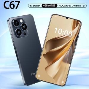 Prix de gros Global C67 Factory, téléphone à grand écran HD de 6,6 pouces, processeur 4 cœurs, 4 Go + 64 Go, réseau complet 2G/3G, smartphone intelligent - Product Image 5