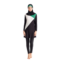 Maillot de bain de sport à manches longues pour femme islamique, 2 pièces, maillot de bain musulman, meilleure vente