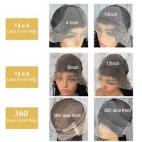 Perruques Lace Front sans colle prêtes à être expédiées, avec cheveux de bébé, dentelle transparente, perruque HD en cheveux humains vietnamiens pour femmes noires