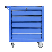 Armoire Métallique de Rangement pour Atelier, Vente Directe d'Usine, 5 Tiroirs, Coffre à Outils en Acier pour Garage