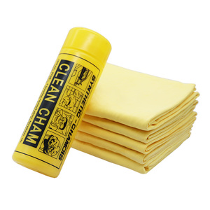 ผ้าชามัวร์อเนกประสงค์แบบใหม่ขายส่ง ซึมซับได้ดี ใช้ซ้ำได้ แห้งเร็ว สำหรับเช็ดรถยนต์ - Product Image 4