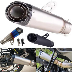 Silencieux d'échappement de moto 51 mm Z250 Z300 Z400 ZX10 MT0709 R25 R3 R6 pour <span class=keywords><strong>Kawasaki</strong></span> <span class=keywords><strong>Ninja</strong></span> Honda Yamaha / 3 couches - Product Image 5