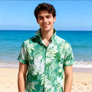 Camisa estampada hawaiana estilo vacaciones para hombre-Tendencias de color de verano para despedirse de <span class=keywords><strong>la</strong></span> monotonía - Product Image 4