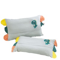 Taie d'oreiller mignonne à motif de dessin animé, housse de coussin colorée avec décor d'oreilles, taies d'oreiller de haute qualité