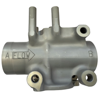 Corps de vanne de régulation de débit en aluminium moulé sous pression personnalisé avec marquage de direction de flux pour systèmes pneumatiques et hydrauliques industriels