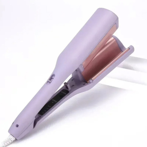 Französische Eier rolle Lockens tab Hair Waver 32MM Wavey <span class=keywords><strong>Iron</strong></span> Wand Hair Crimper Elektrische Keramik Tragbarer Locken wickler - Product Image 2