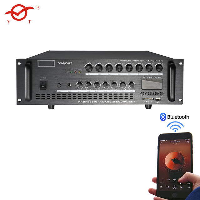 YATAO BT Mic USB FM Professional Audio pa Power Mixer Amplifier 50W 80W 120W 180W 250W 350W 500w 800w