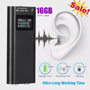 เครื่องบันทึกเสียงแบบพกพาขนาดเล็ก บลูทูธ MP3 พร้อมฟังก์ชั่นบันทึกเสียง บันทึกเสียงดิจิตอลแบบแม่เหล็ก ใช้งานได้นาน ชาร์จผ่าน USB ได้ - Product Image 4