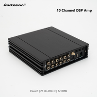 DSP de voiture 10 canaux avec amplificateur 8 canaux classe D, puce AKM japonaise, max 8x120W, égaliseur 31 bandes, haute puissance, excellente qualité