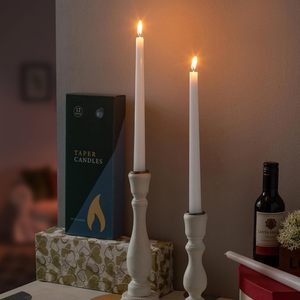 Velas de <span class=keywords><strong>Parafina</strong></span> Blancas sin Llama para el Hogar, con Luz Amarilla, Ecológicas, para Decoración del Hogar en Pascua y Navidad - Product Image 3