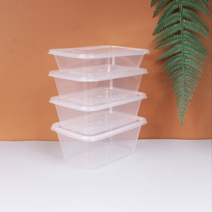 Nhà Hàng Hộp Ăn Trưa lò vi ba Takeaway lấy ra hình chữ nhật dùng một lần nhựa Hộp Ăn Trưa lấy đi hộp đựng thức ăn có nắp đậy - Product Image 2