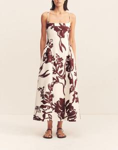 OEM Customize Fashion Floral Print Square Neck <strong>Maxi</strong> Slip <strong>Dress</strong> Summer Elegant Casual Vacation Beach Daily A-Line Long <strong>Dress</strong> - Product Image 1