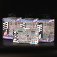 Boîtes d'emballage transparentes personnalisées pour briques jouets, emballage cadeau avec fenêtre en plastique transparent