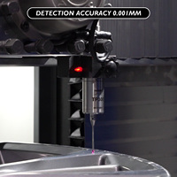 Réparation automatique de roue tour cnc machine de réparation de jante de roue avec DCM35P-MAX de machine de redressage de roue