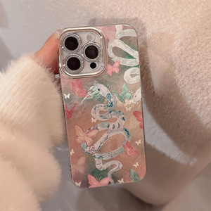 Funda para Teléfono con Purpurina para <span class=keywords><strong>iPhone</strong></span> 16 15 14 13 <span class=keywords><strong>12</strong></span> 11, TPU Anti-Caídas, Resistente a Golpes, Diseño de Flores y Serpientes, para Chicas y Mujeres - Product Image 6
