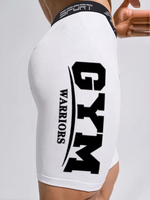 Shorts de fitness pour hommes avec inscription « GYM », longueur genou, pantalon de course athlétique, haute élasticité, séchage rapide, collants d'entraînement de basketball