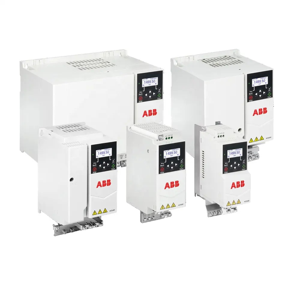 Azionamenti ca a bassa tensione ACS180-04N-01A8-4 0.55kw/0.37KW 3 fasi AC380-480V pannello di controllo grafico IP20 come standard per ABB VFD