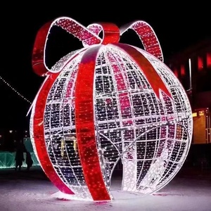 Lumière led en 3D pour projet de jardin en plein air, grande <span class=keywords><strong>décoration</strong></span>, Motif boules, pour noël, personnalisé - Product Image 4