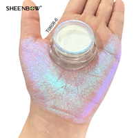Poudre de paillettes cosmétiques Sheenbow Aurora multichrome, poudre néon duochrome, poudre de fard à paupières caméléon, effet pigment pour le maquillage