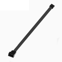 Kabel adaptor kipas komputer - Kabel kipas datar tembaga penuh tipe M 4-pin kecil, satu-ke-dua hingga satu-ke-enam