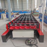 Machine automatique de formage de tuiles en acier chromé de 1250 mm de largeur, commande PLC, pompe à engrenages, capacité de 8 à 15 m/min