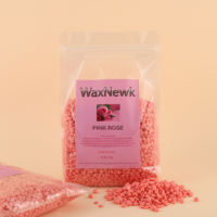 WaxNewK 1000g 2.2LB rose parfum faveur haricots durs cire à film chaud cire dépilatoire indolore pour l'épilation