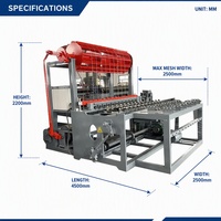Machine automatique de fabrication de grillages à nœuds fixes pour clôtures d'animaux, machine pour pâturages, machine à grillage pour bétail