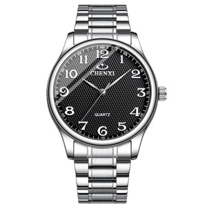 Montres à quartz pour couple, best-seller, style simple, étanches, avec chiffres arabes lumineux, bracelet en acier inoxydable, montre décontractée pour affaires - Product Image 2