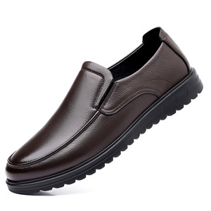 รองเท้าโลฟเฟอร์หนังแท้บุรุษ หนังวัวชั้นดี สวมใส่สบาย สีน้ำตาล เหมาะสำหรับธุรกิจและงานทางการ พื้นรองเท้าน้ำหนักเบา สีพื้น ผลิตที่เมืองเหวินโจว - Product Image 5