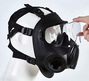 Masker Gas Full-face CBRN Sangat Kedap Udara dengan Tabung Saluran Air Opsional, Walkie-talkie, <span class=keywords><strong>Respirator</strong></span> Kimia Survival M50 Ukuran <span class=keywords><strong>S</strong></span> M L - Product Image 5