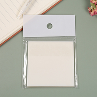 Bloc-notes autocollant imperméable en PET pour usage scolaire et de bureau, 5x7,5 cm, 50 feuilles, logo personnalisé, bloc-notes adhésif