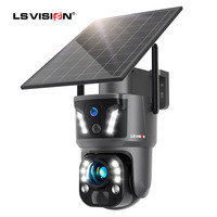 Caméra de sécurité LS VISION LS-Z1-50X, vente en gros OEM, audio bidirectionnel, carte TF 256G, IP66, caméra solaire PTZ