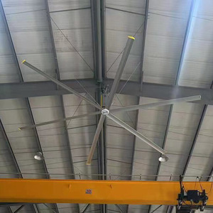 LONGWELL fabrika fiyat yüksek kalite HVLS Fan 24ft büyük endüstriyel depo çiftlik spor salonu stadyum tren istasyonu için büyük tavan vantilatörü - Product Image 1