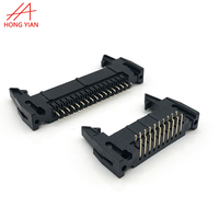 Connecteur de câble IDC mâle pour boîtier, 2*5 16 14 2x13 broches, avec éjecteur, pas de broches 2.54mm 2mm, vertical, SMT, blindé