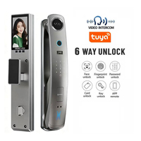 Orbita Gezichtsherkenning Slimme Sloten WiFi Camera Live View Vingerafdruk RFID Kaart Aluminium Legering Deurgrendel voor Houten Deur Smart Home