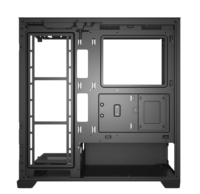 Boîtier PC de bureau ATX AntarcChill en gros avec panneau latéral en verre, boîtier PC noir, cabinet CPU, boîtier d'ordinateur de jeu ATX Mid Tower