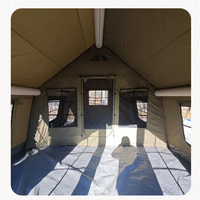 Tente de camping gonflable Dericsson pour l'extérieur, grande tente familiale à 2 chambres, 3,6*4,8m, tente gonflable