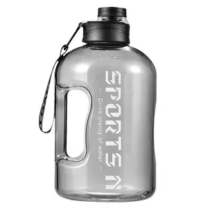 Botol air olahraga kebugaran ember TonTon plastik Gym kapasitas besar baru musim panas botol air dengan skala Tersedia Ukuran 1.7/2.7L