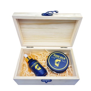 Kit de cuidado de barba con bálsamo, aceite, peine, cepillo, rodillo y bolsa para el crecimiento y peinado de la barba masculina - Product Image 3