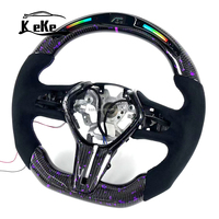 Volant en fibre de carbone avec fragments LED violets pour Infiniti Q50 Q60 QX50 QX55, personnalisable